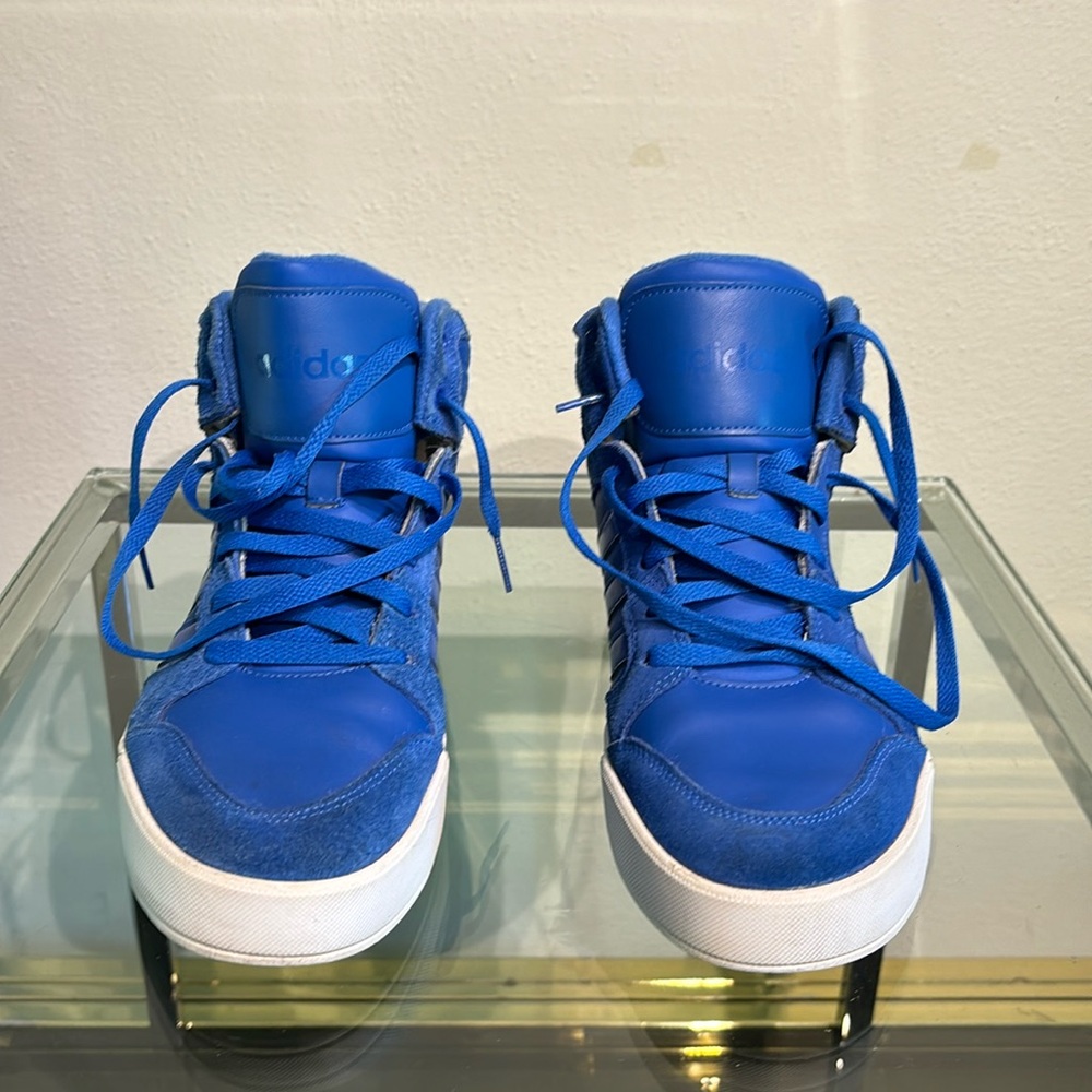 Adidas high tops royal blue. 10.5
